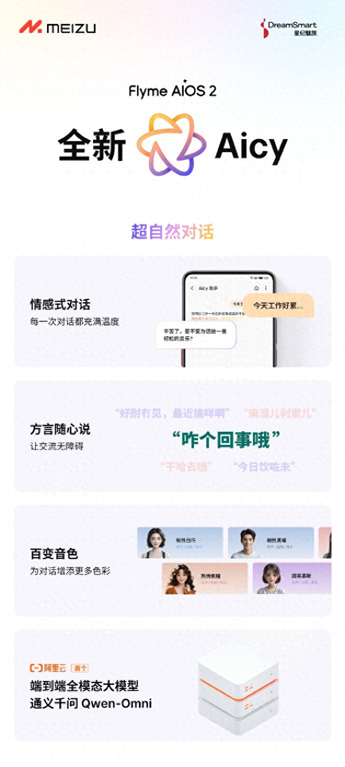星紀(jì)魅族全新Flyme AIOS 2讓手機(jī)更懂你